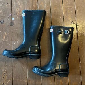 Hunter Original Tall Black Gloss Rain Boots